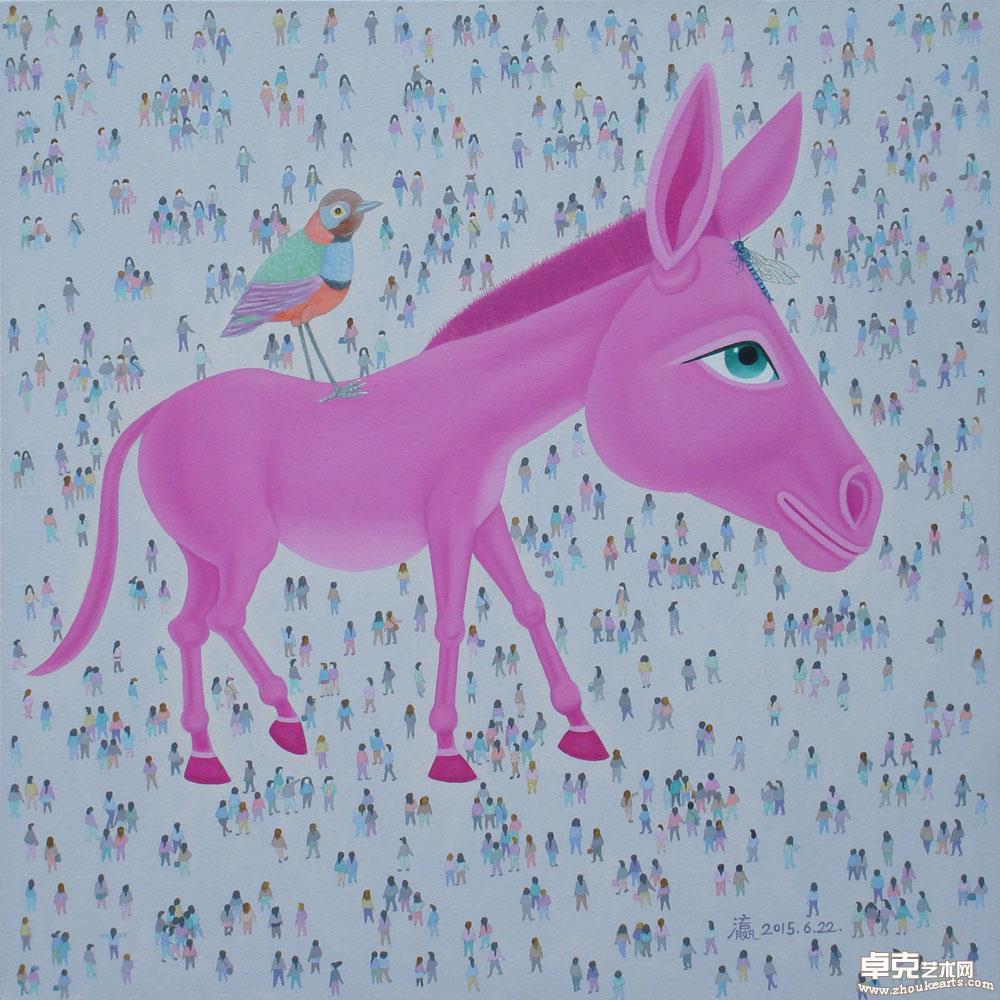 《红驴2015622》78x78cm