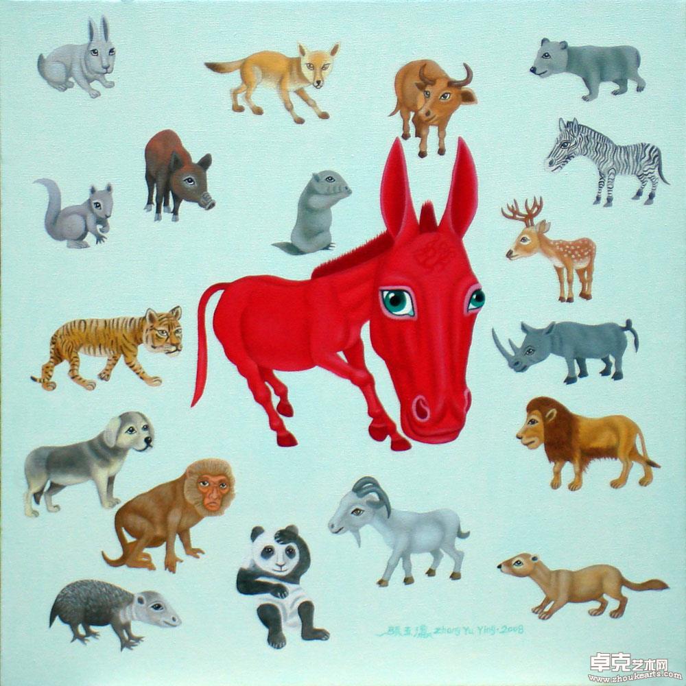 《动物之王》50x50cm