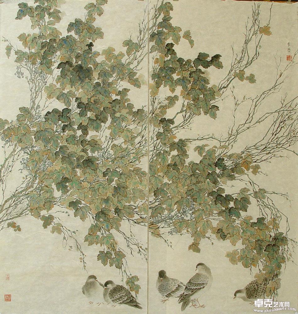 萋萋清荫  100cmx100cm 