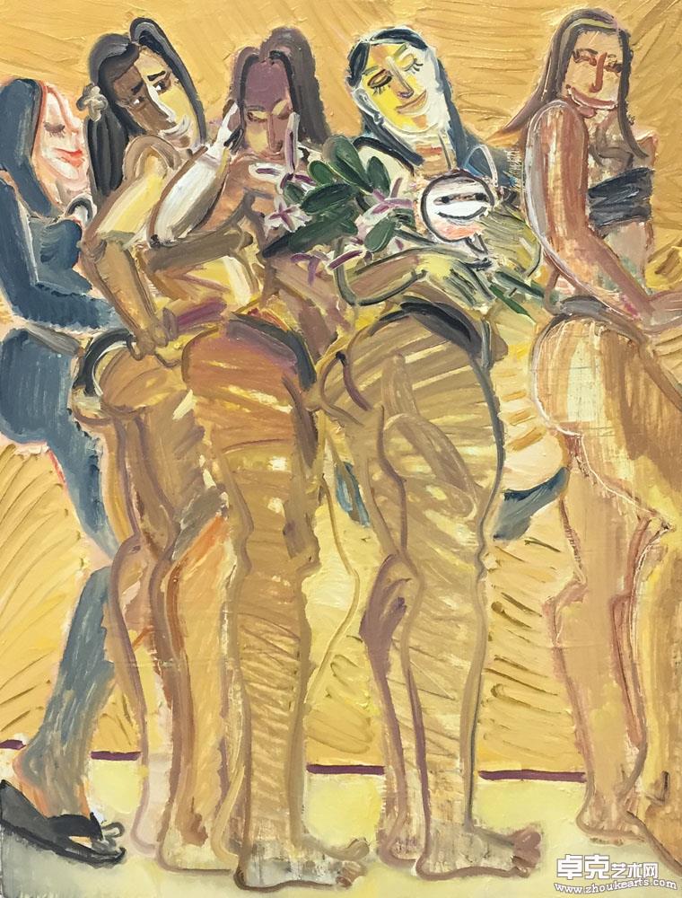 美女60×80cm