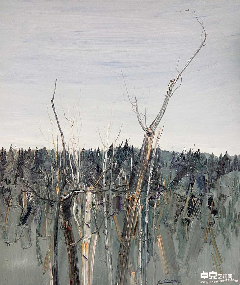 《白山大风景一》100x120CM