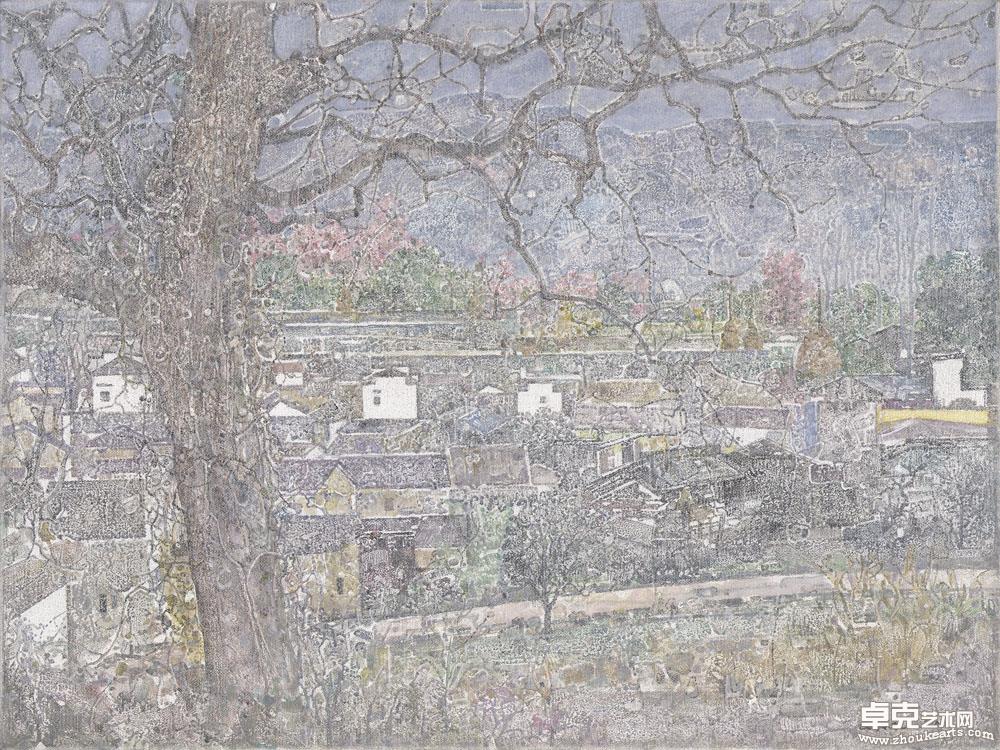 《山村秋韵》80X60cm 
