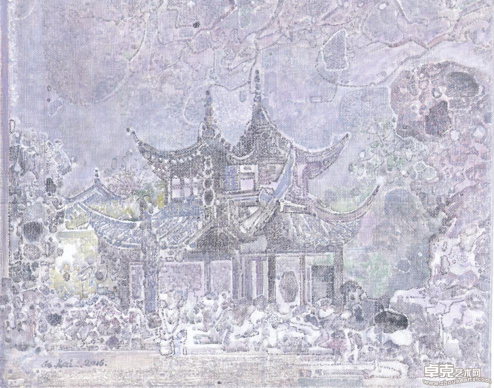 《双亭》40X50cm 