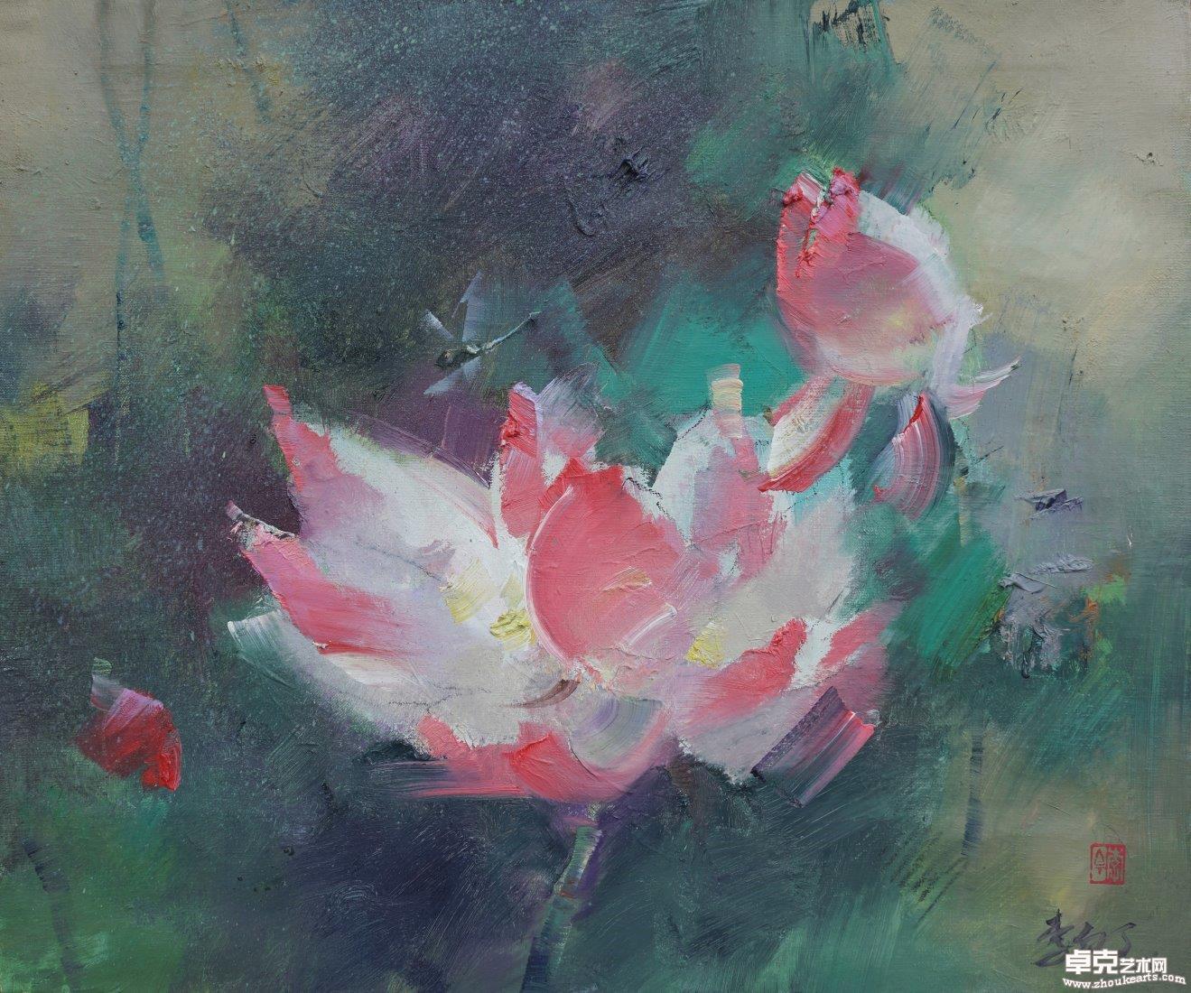 《荷塘即景》之二55cmx46cm