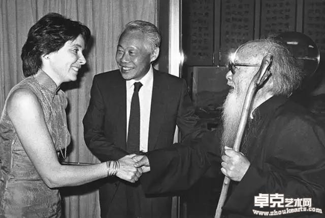 与张大千在台北，1983年