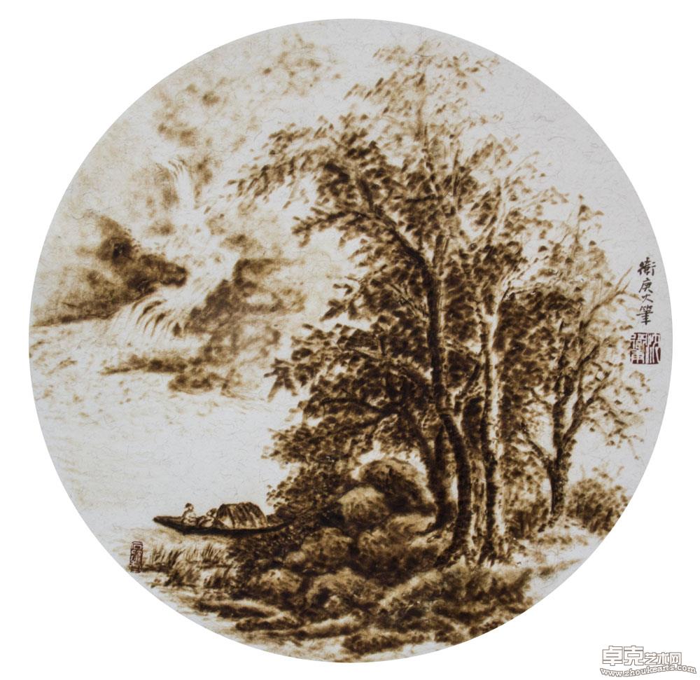 溪山畅游50x50cm
