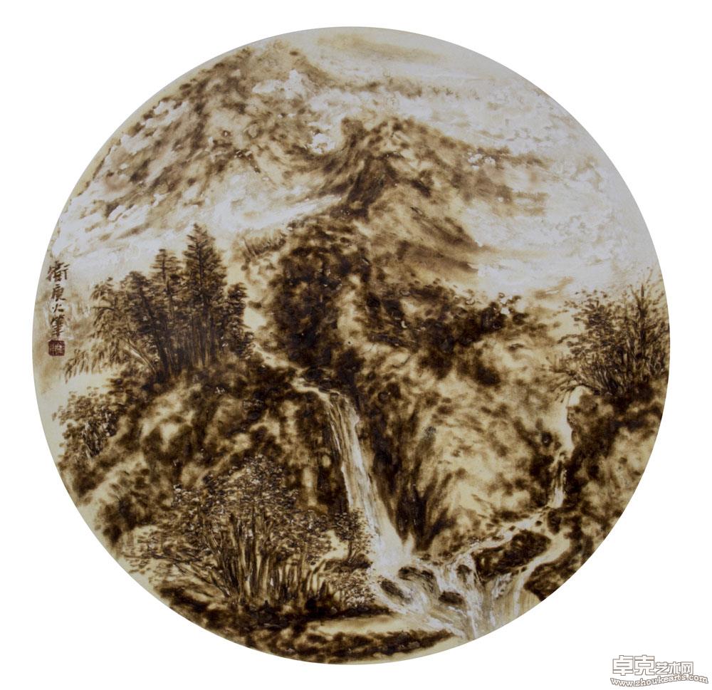 溪山泉韵50x50cm