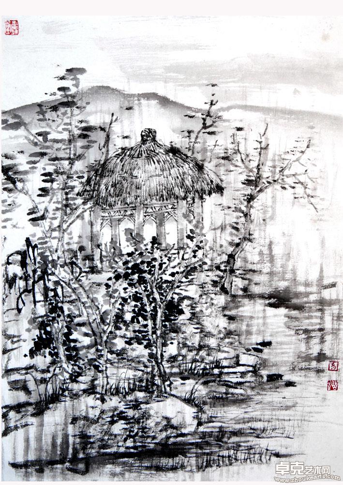 杭州西湖写生 2 46x35cm 