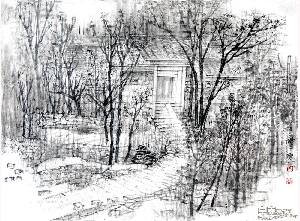 山东临沂写生 7 46x35cm   