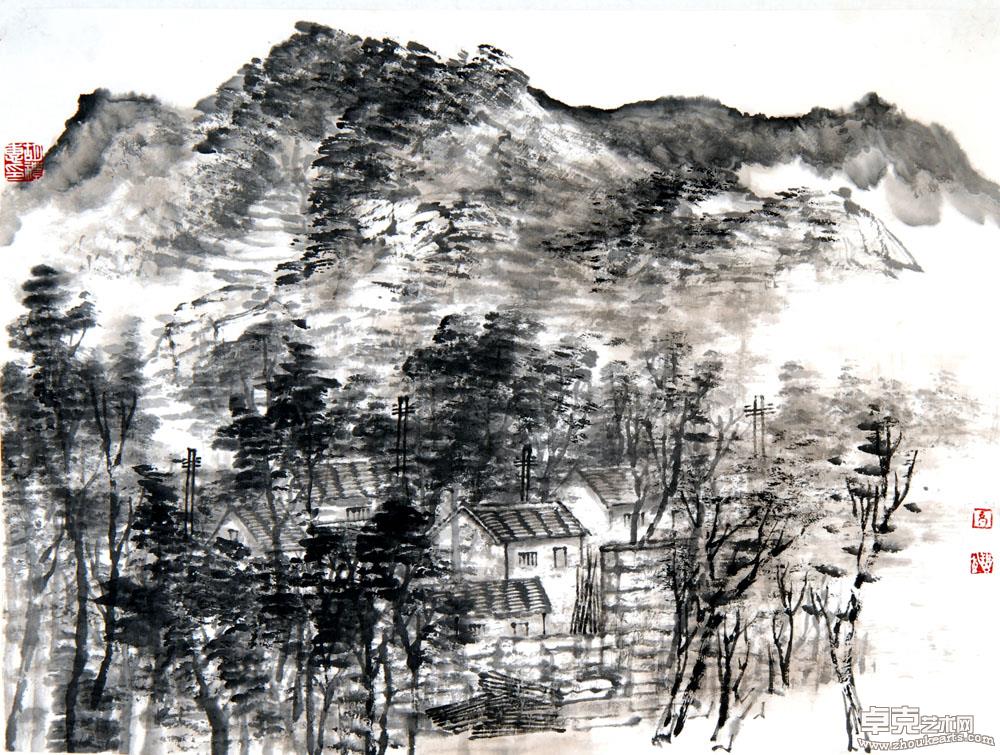 山东临沂写生 6 46x35cm   
