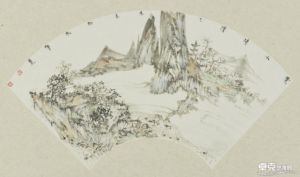 云水清澹  33x60cm 