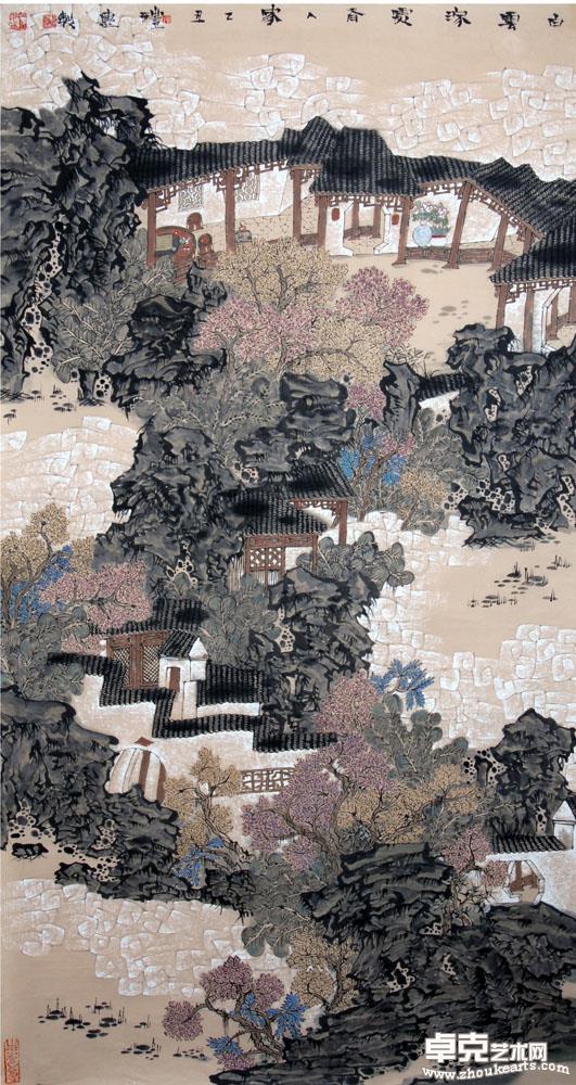 白云深处有人家 2 68×136CM
