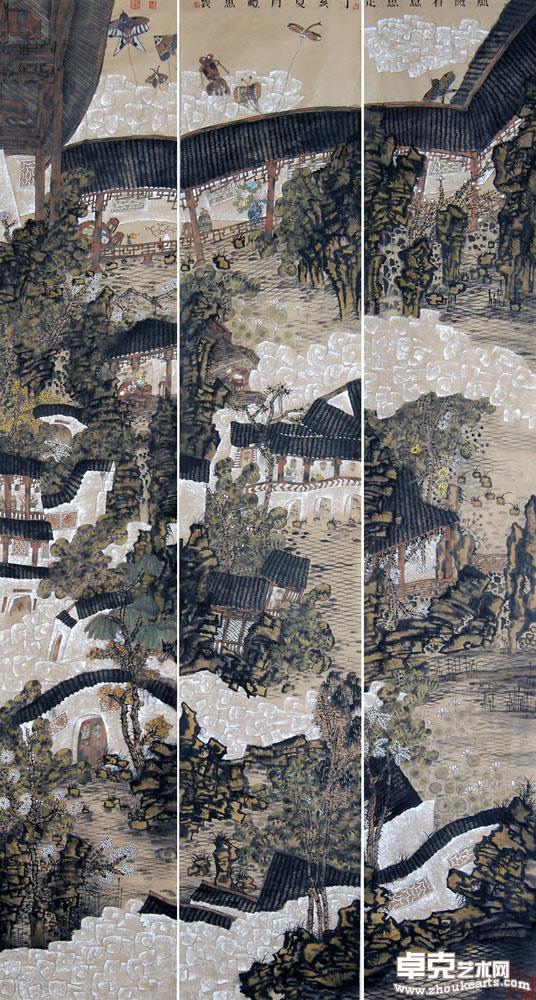 风随着意思走 90×180cm