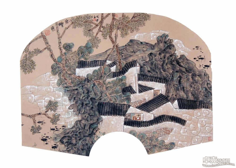 古风图  234×68CM
