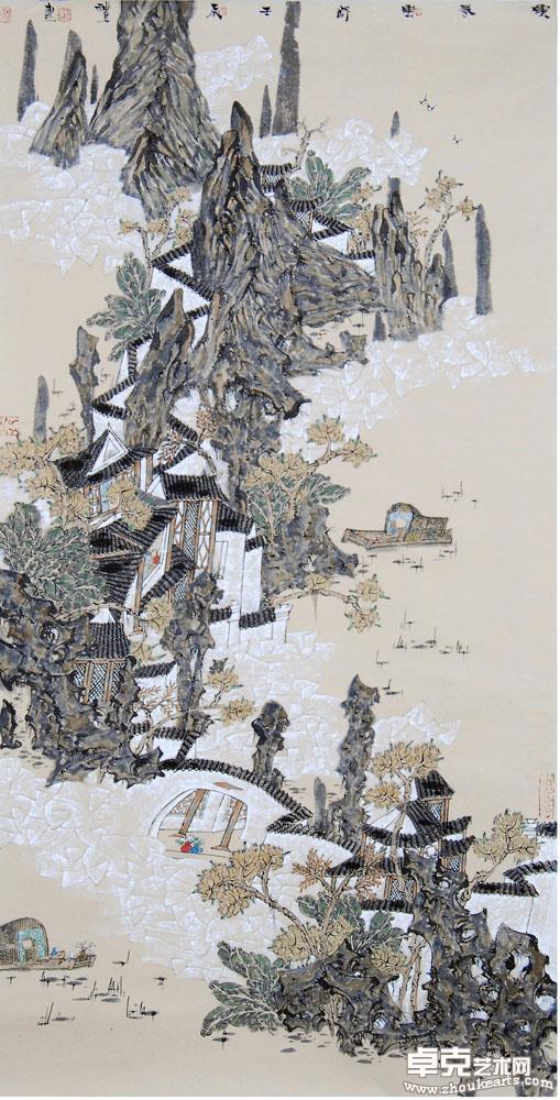 云卷云舒  136x68cm  
