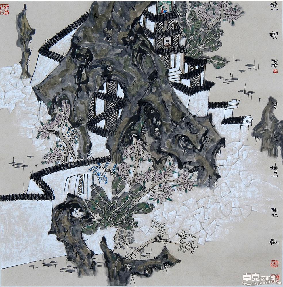 登云图  68x68cm  