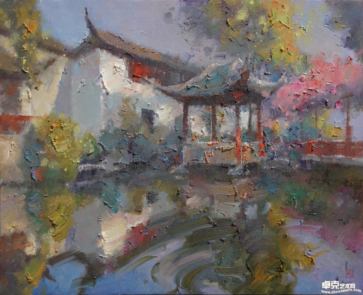 《春醉苏园》80cmx65cm