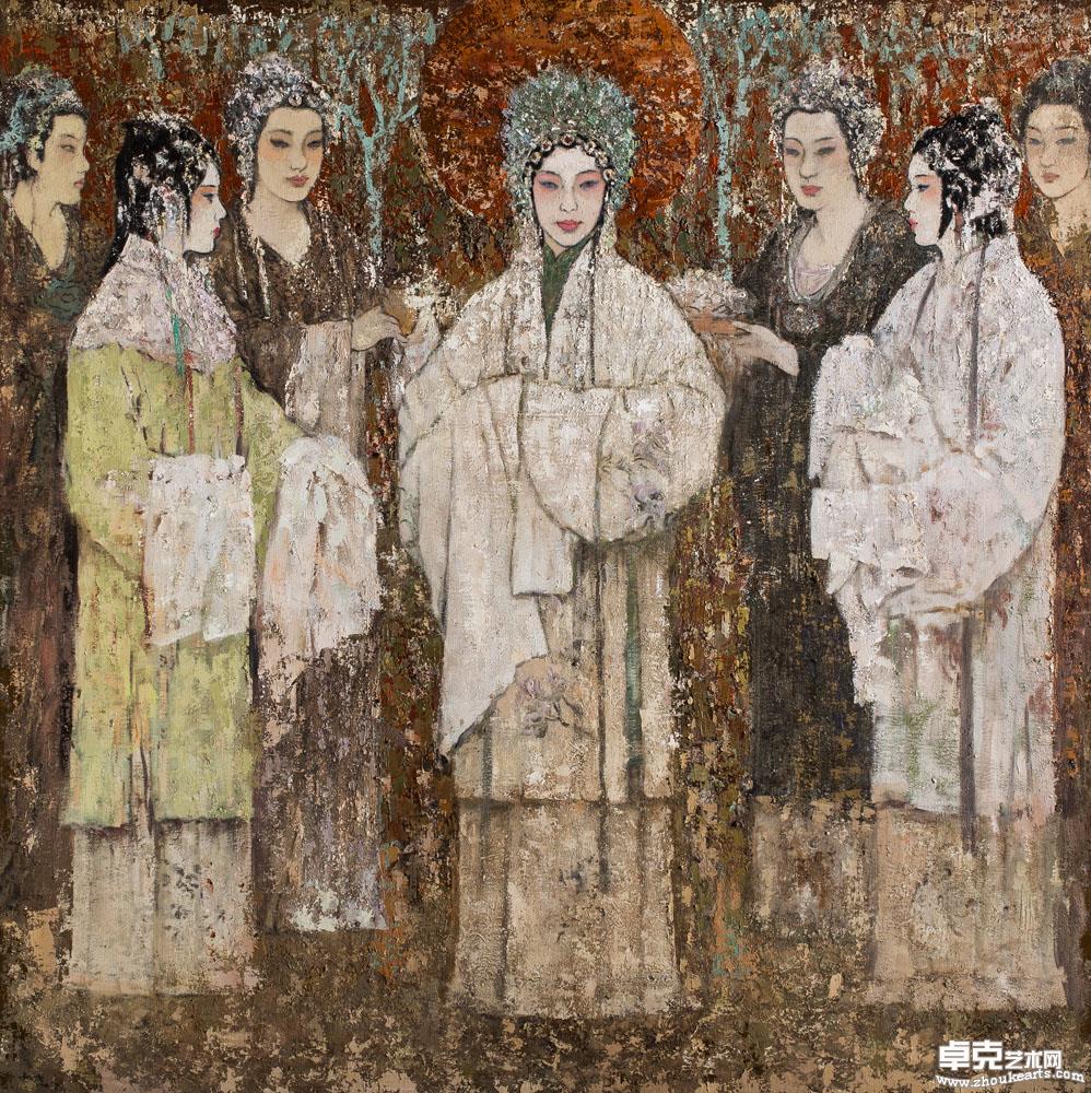 昆曲遗韵 五 200x200cm 