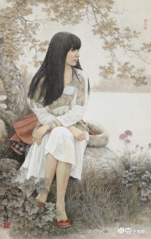 秋60x95cm