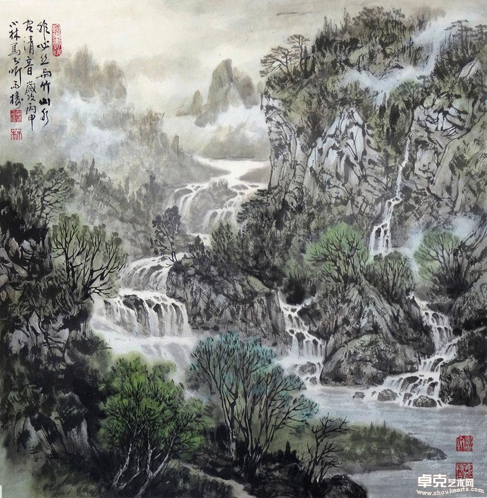 山水有清音68x69cm