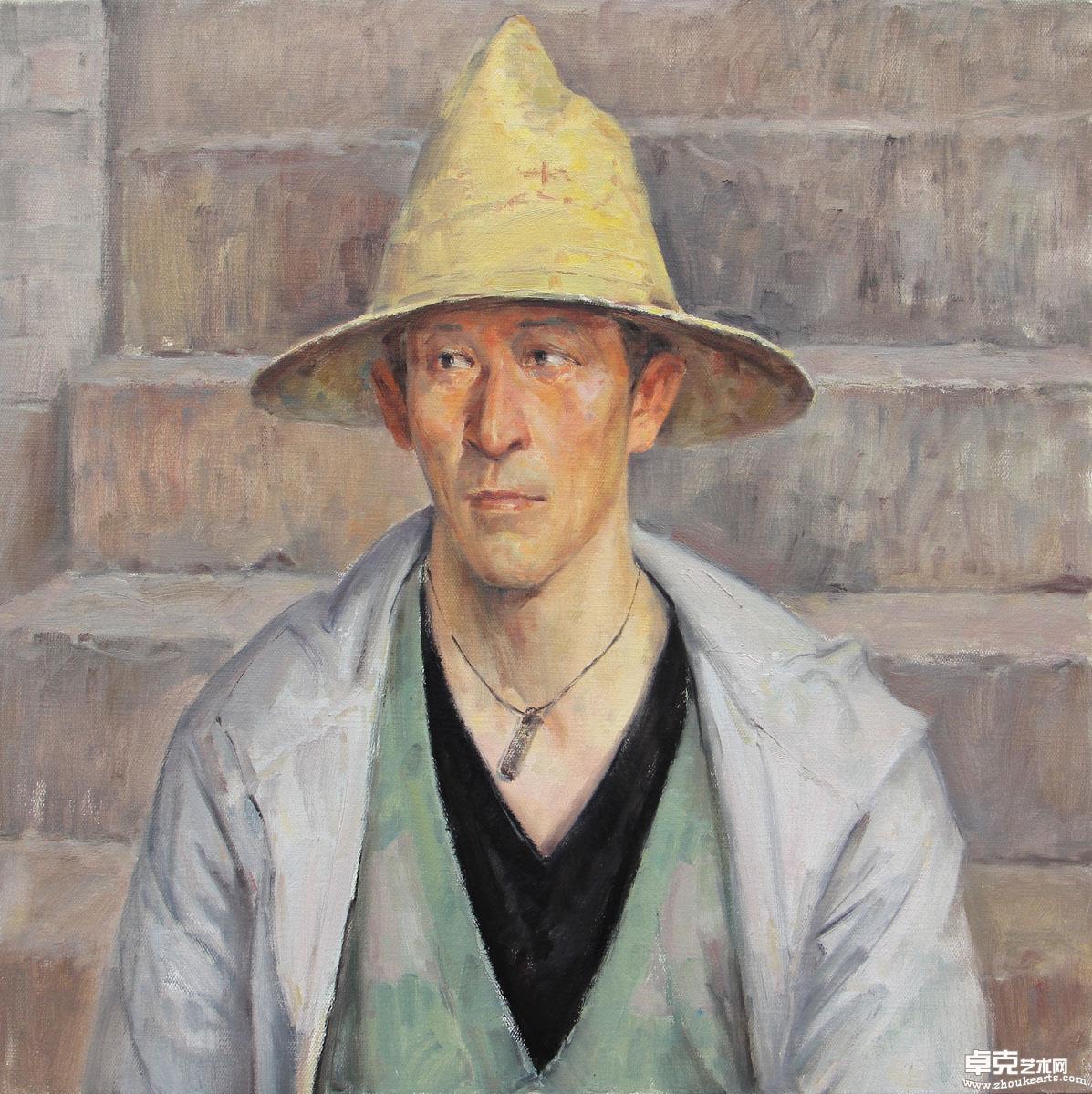 黄土人  60x60cm  