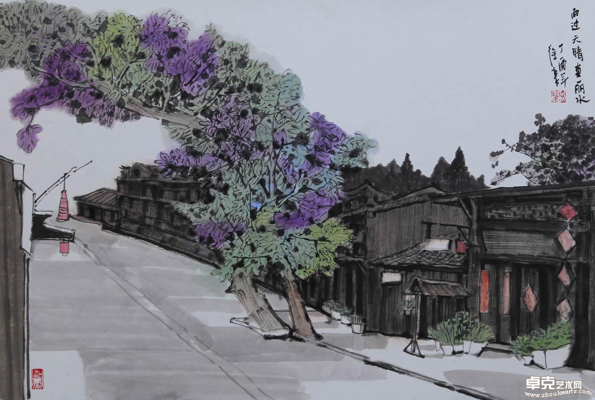 雨过天晴画丽水40x60cm