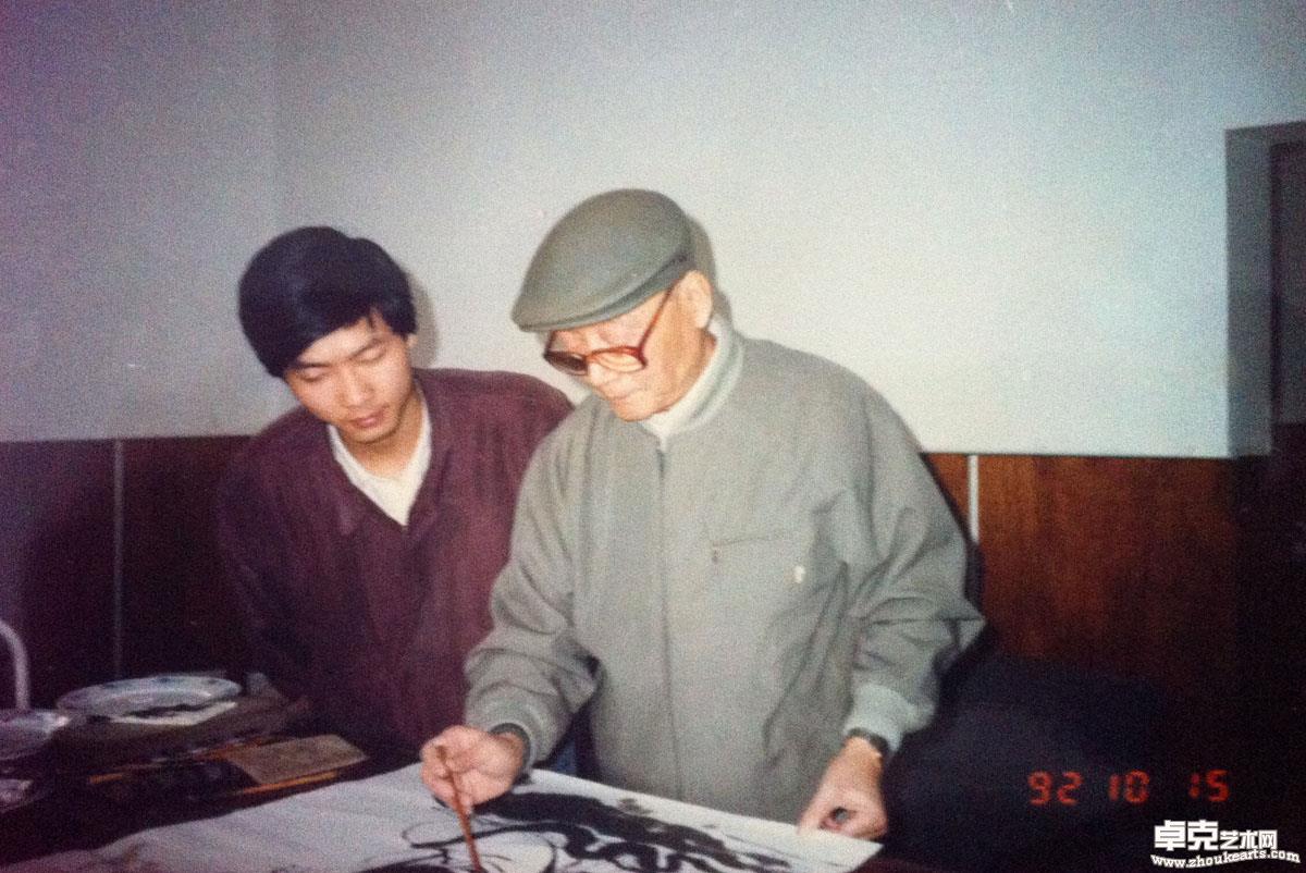 （1992年）和恩师顾炳鑫先生合影