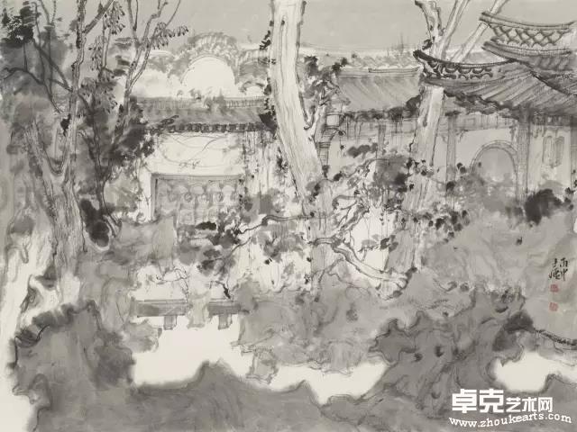 在云流水三  45×60cm  
