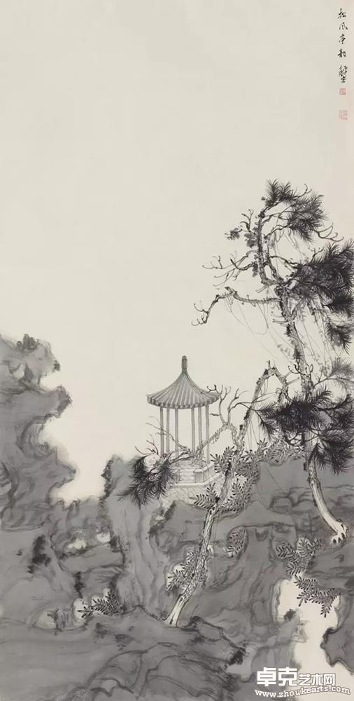 松风亭韵  136×68cm  