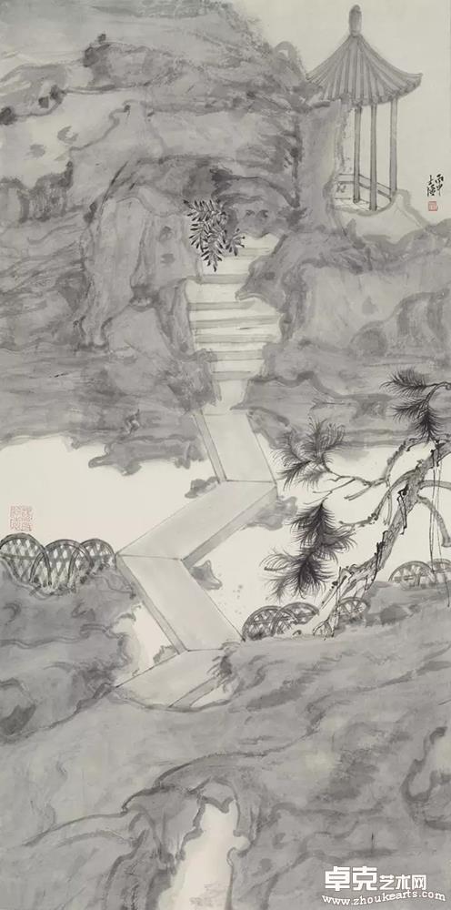 松风亭韵  66×33cm 