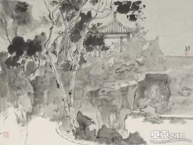 壶天自春一  45×60cm 