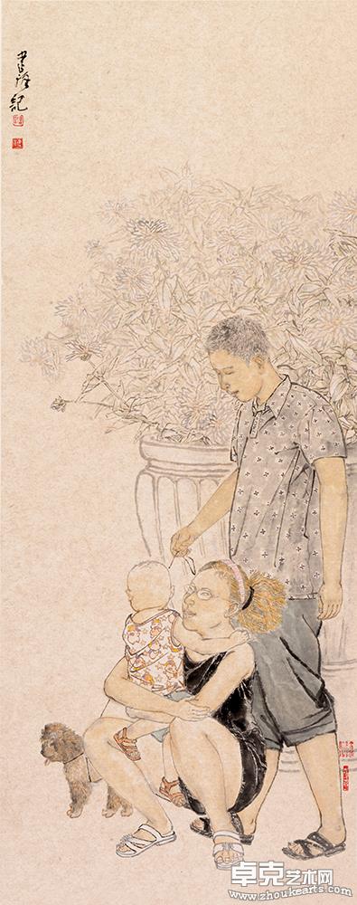 彼岸.静待花开138cm x 48cm 