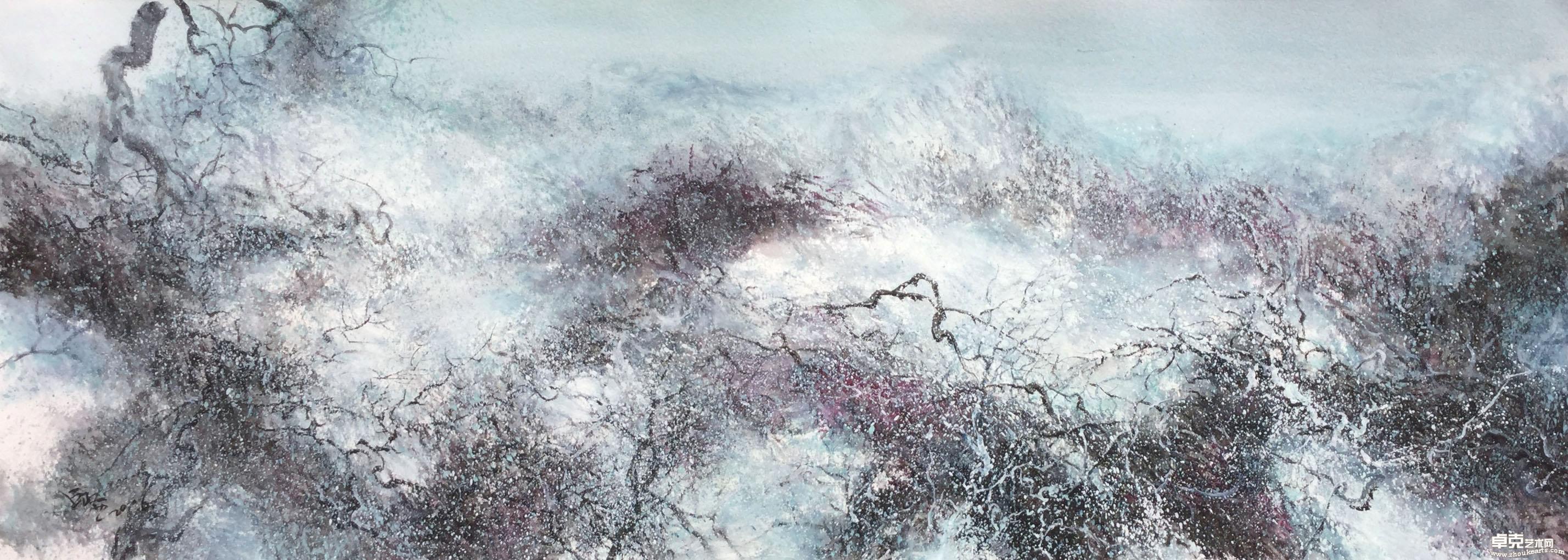 《寒山》30x78cm