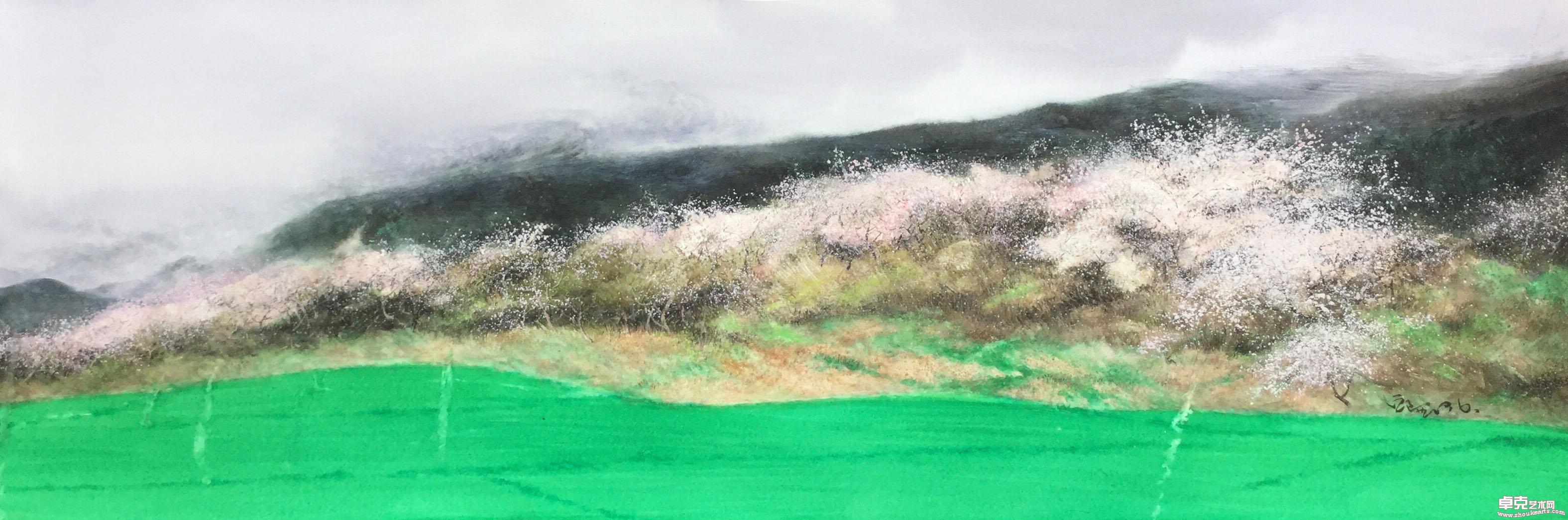《雨过》39x110cm