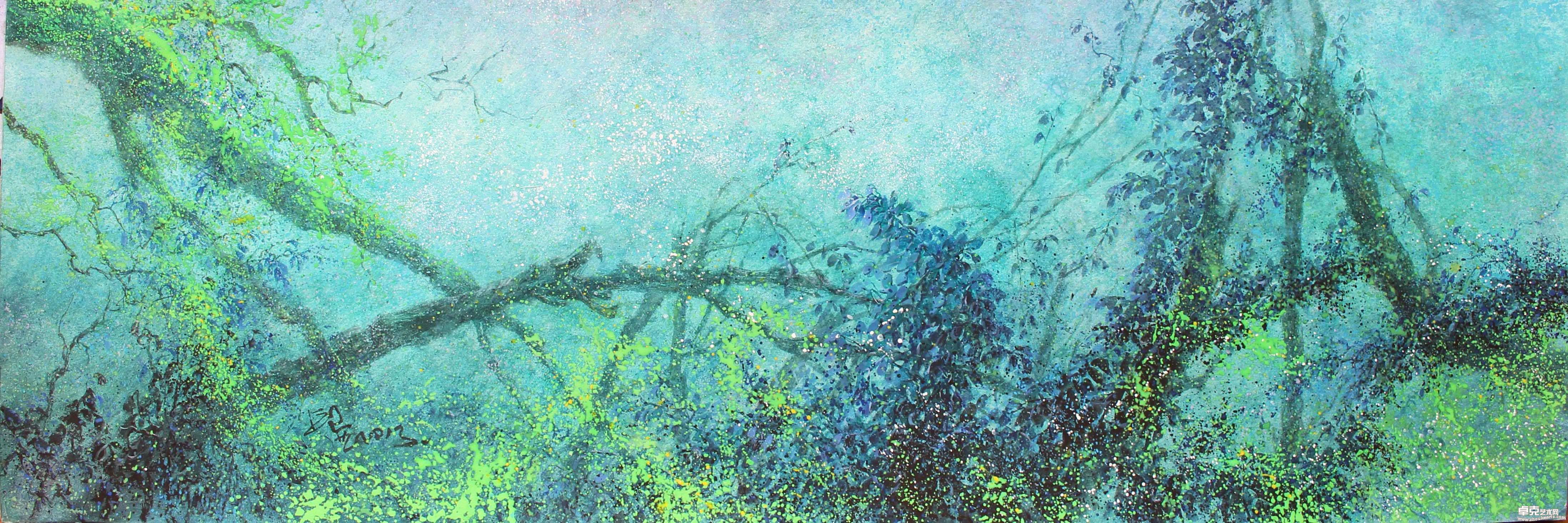 《新绿》30x78cm