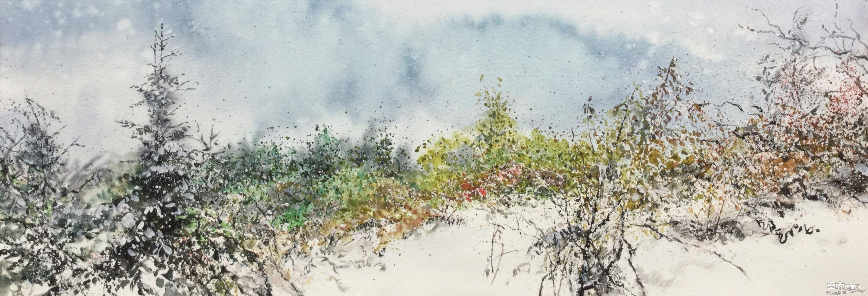 《脚下》39x110cm