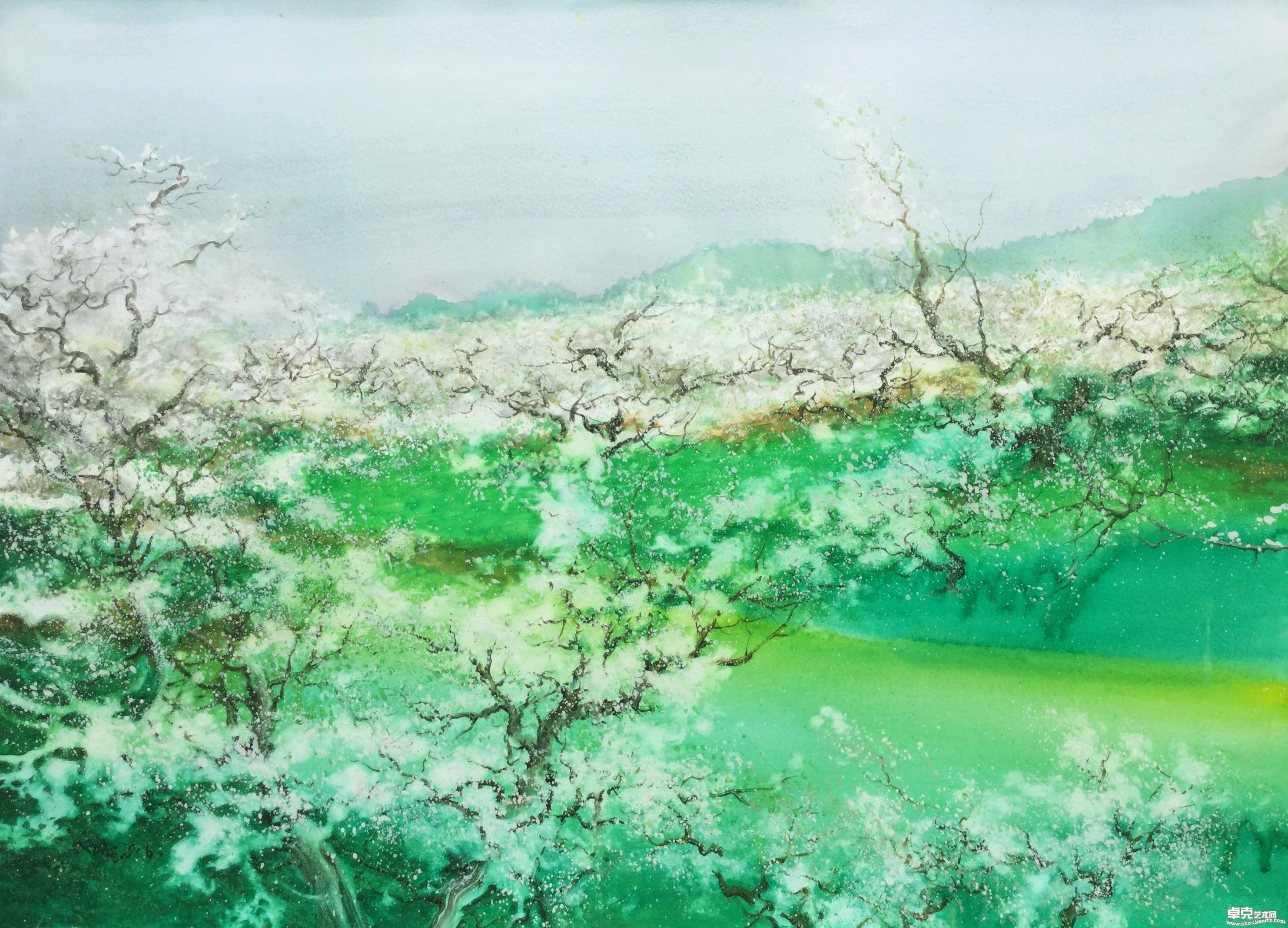 《梨花》56x78cm