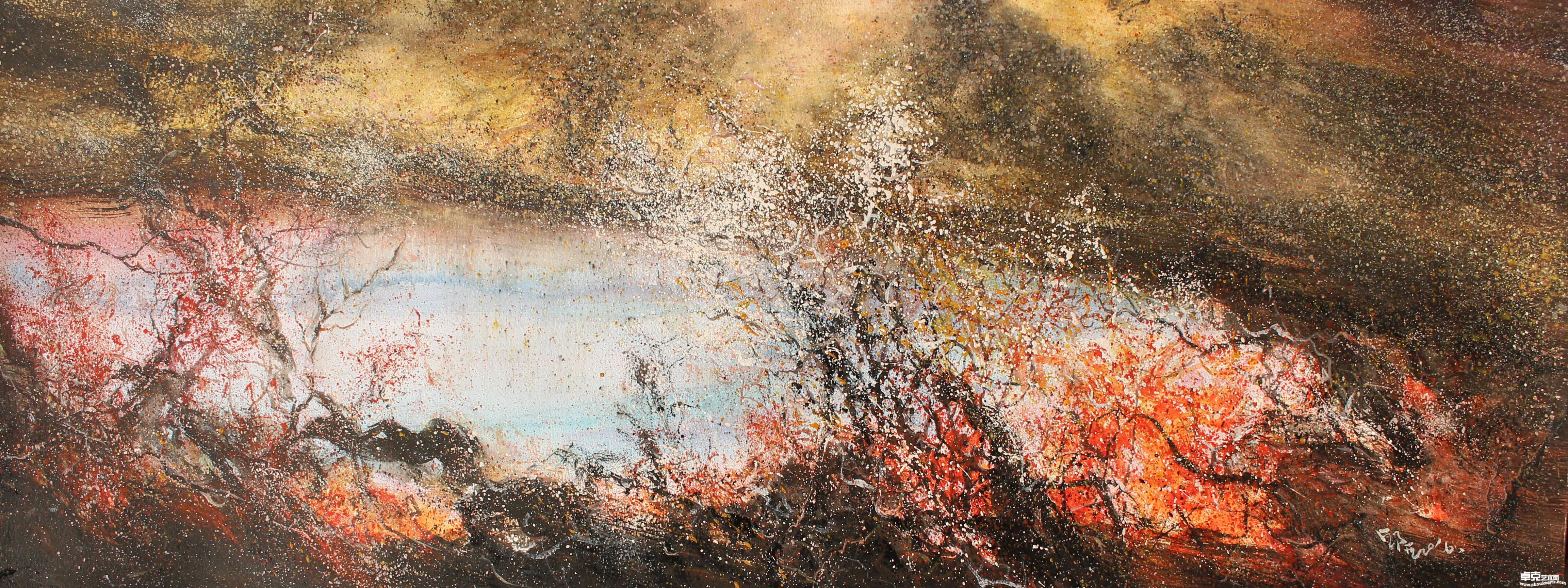 《晚秋》30x78cm