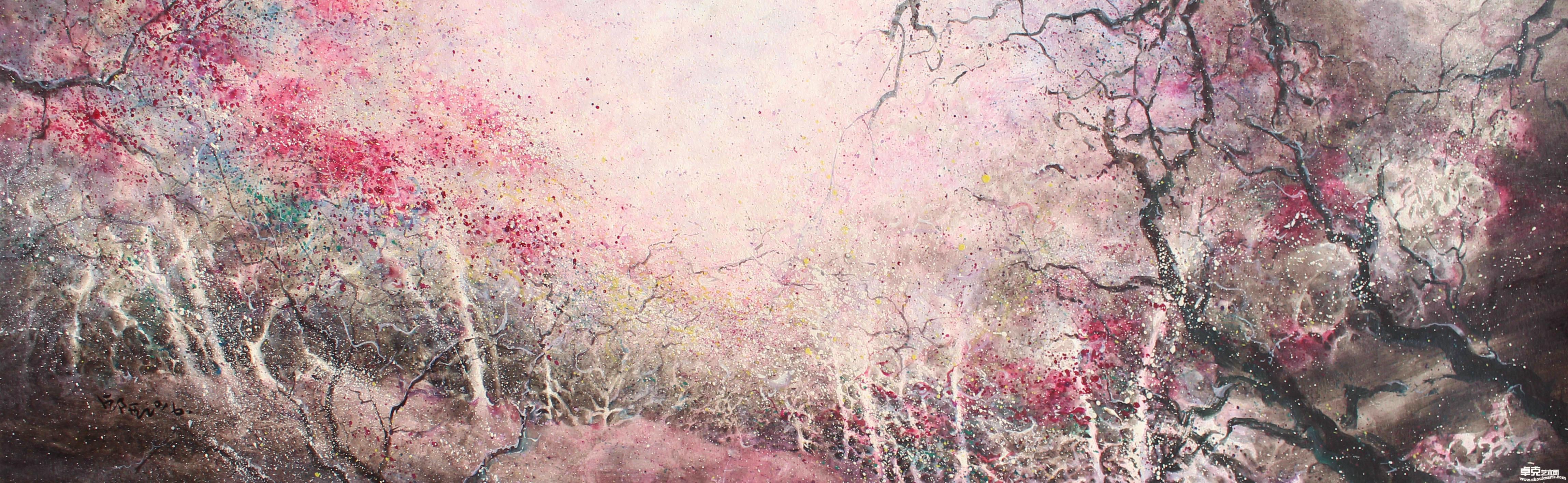 《访山》30x78cm