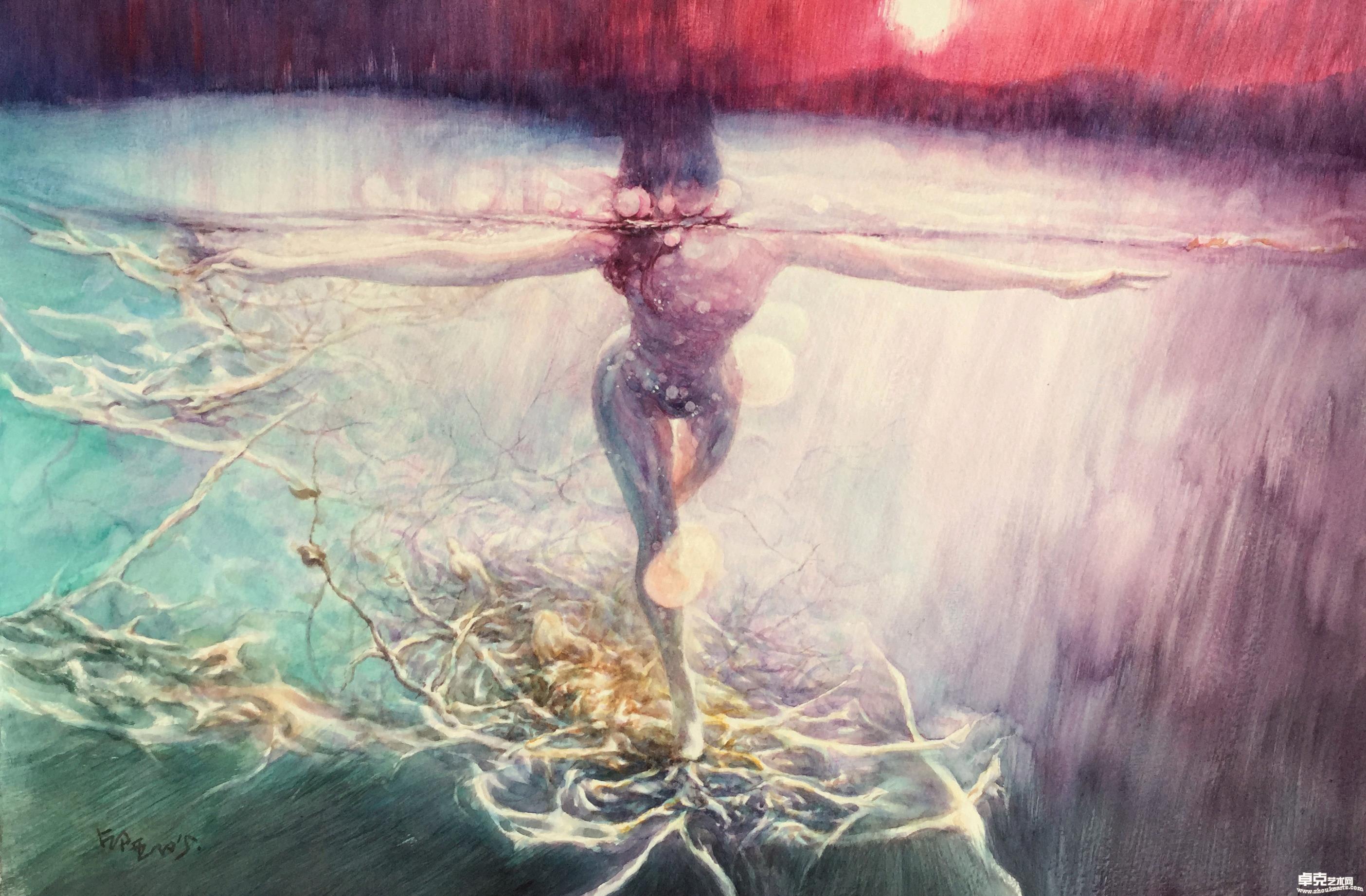 《蜕变五》,39x56cm