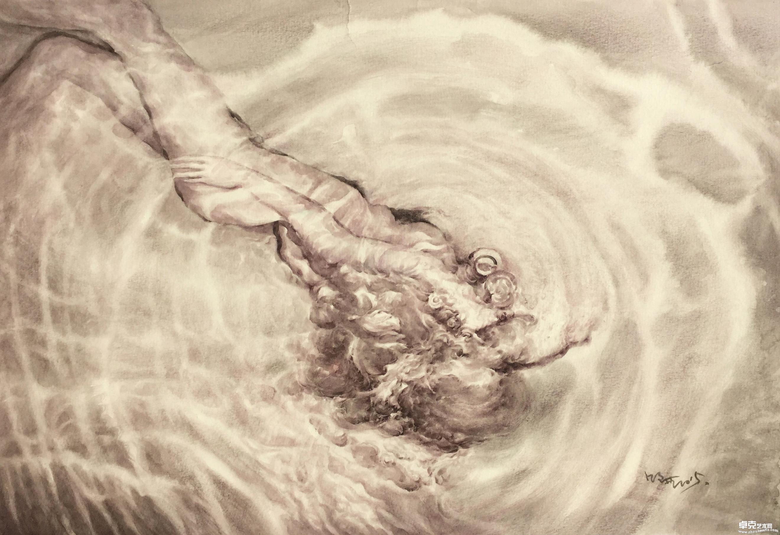 《蜕变七》39x56cm