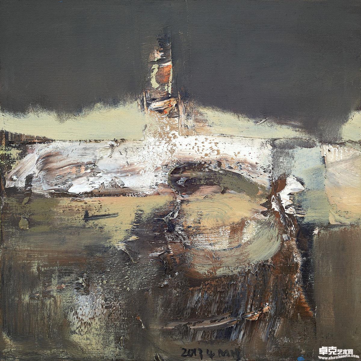 《海》40x40cm