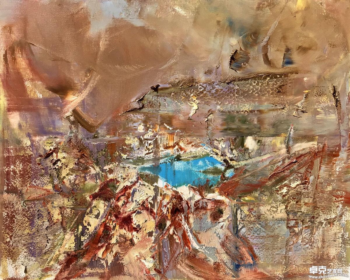 《海》80x10cm