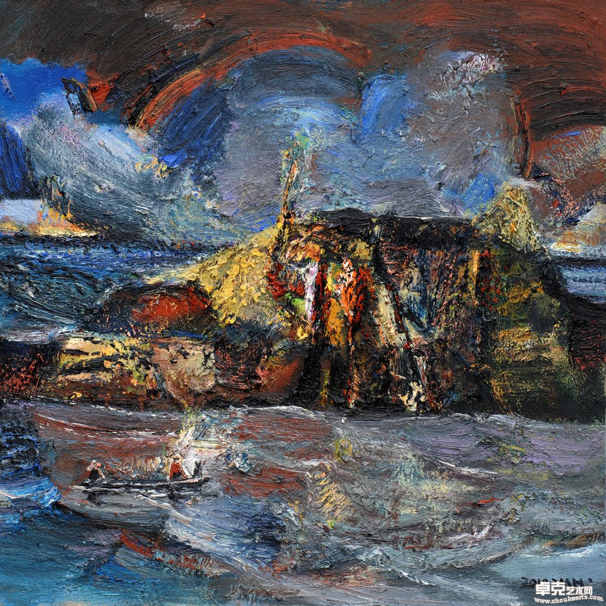《口.海》80x80cm