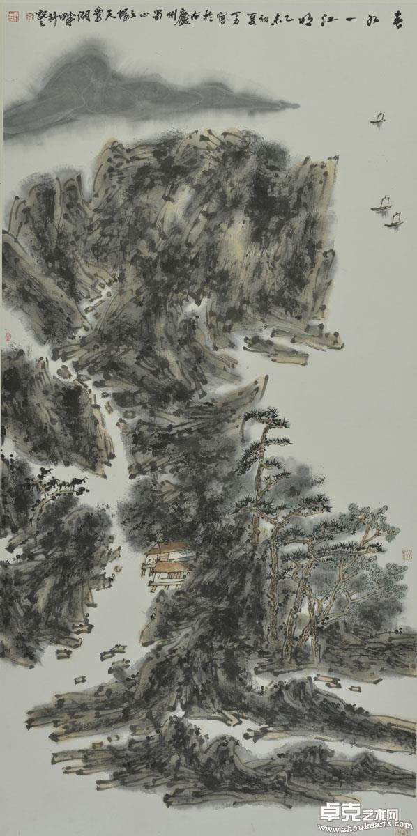 《春水一江明》168x68cm