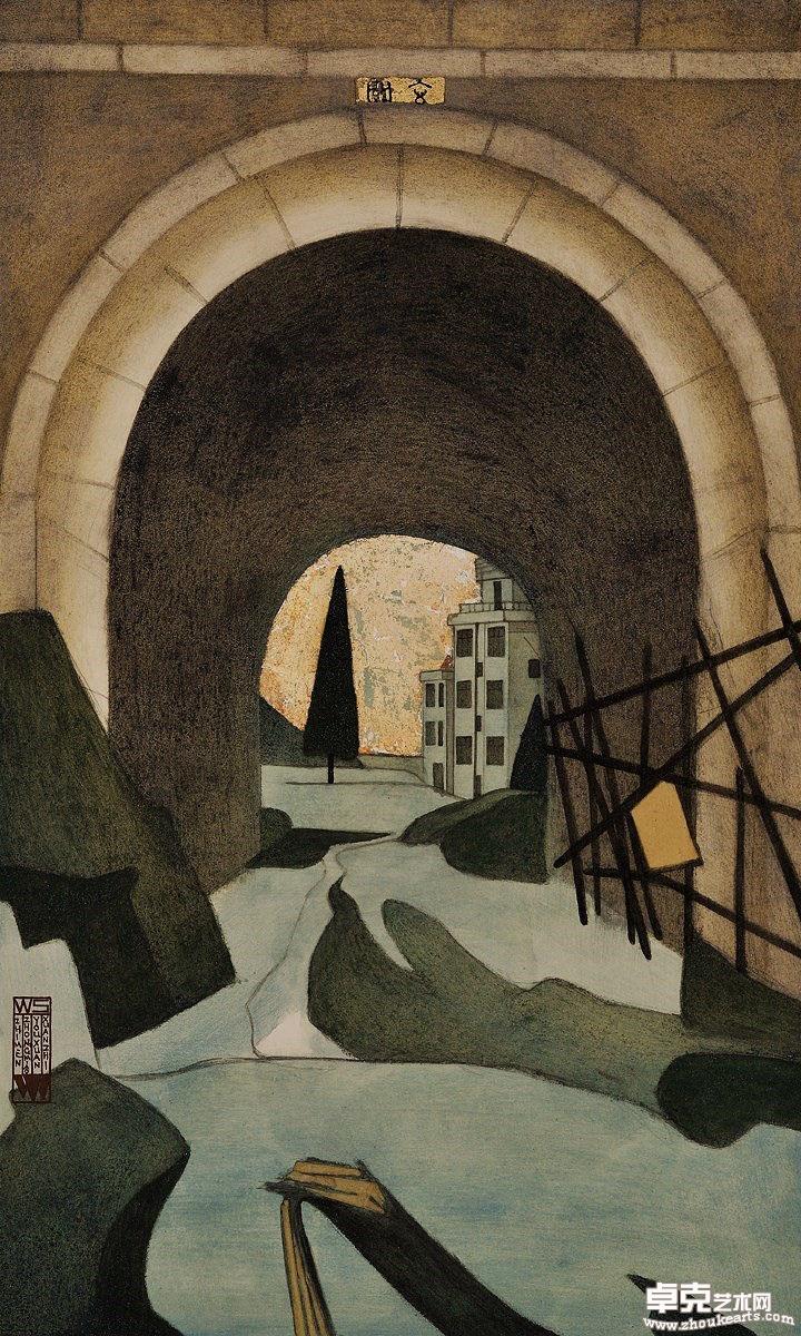 《玄关》 90x54cm  