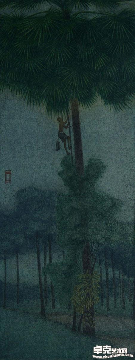 《攀》 81×31cm 
