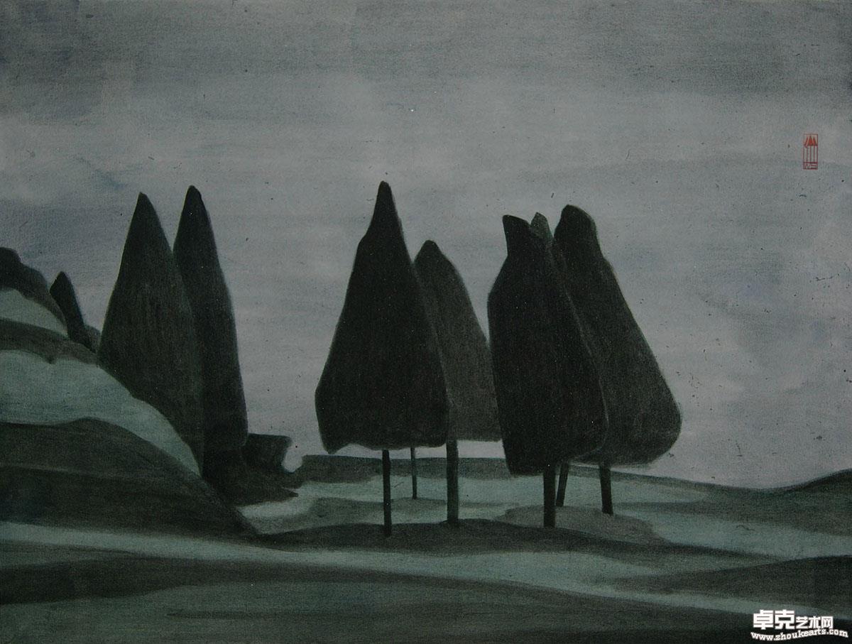 《律》60×80cm  