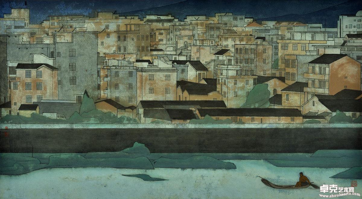 《大河》98x180cm 