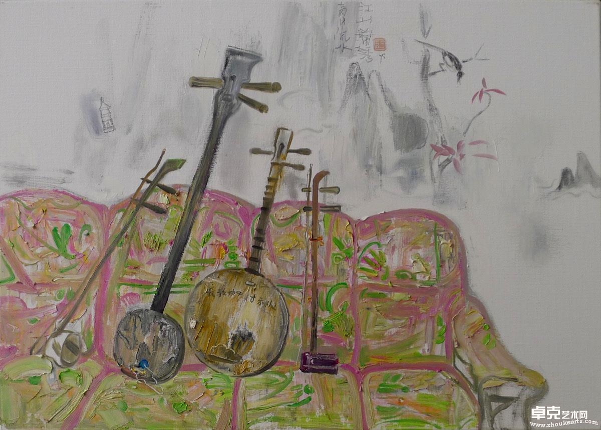 云水谣散记之高山流水46X46CM 